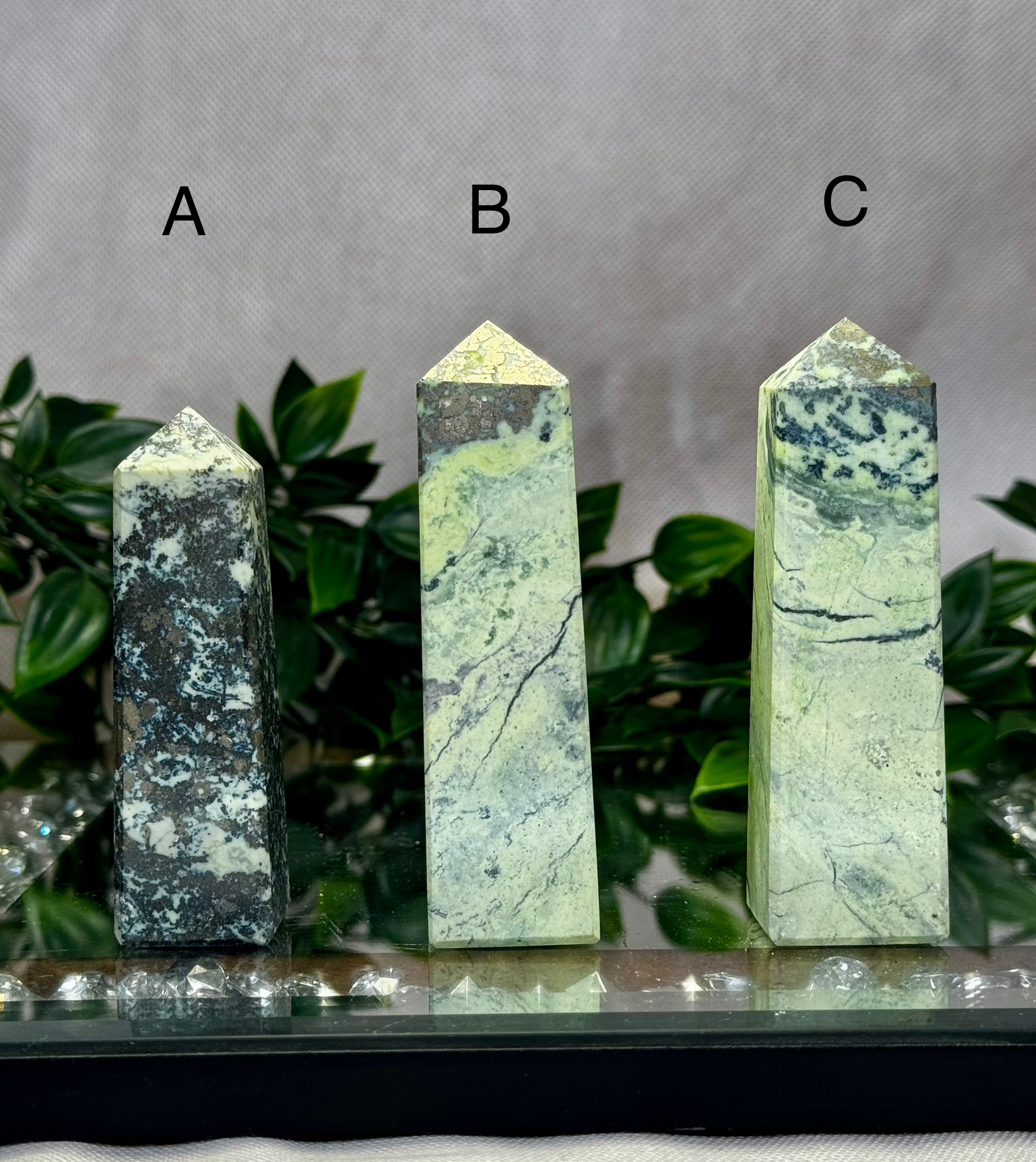 Serpentine x Pyrite Towers - Image 3